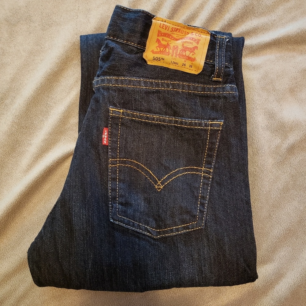 Levi’s Boys 505 Regular Fit Jeans Size 14